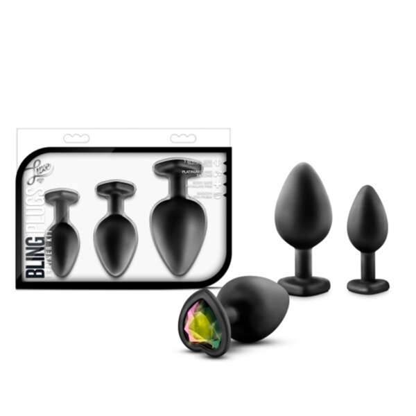 Luxe Bling Plug Training Rainbow Gem Blk