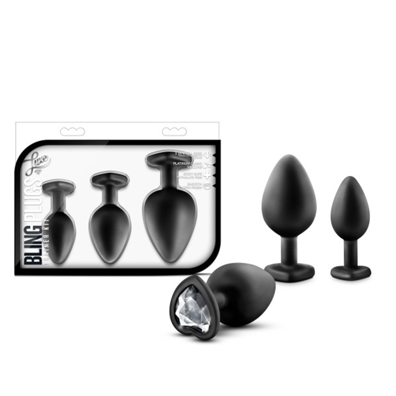 Luxe Bling Plug Training White Gem Blk