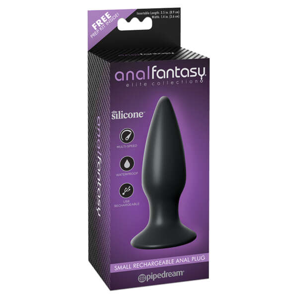 AFC Elite Recharg Vibr Plug Blk SM