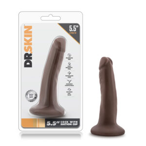 Dr. Skin Realistic 5.5in Dildo Brown