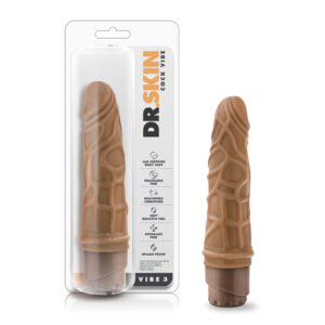 Dr. Skin Vibe 3 Dildo 7.25in Vibr Tan