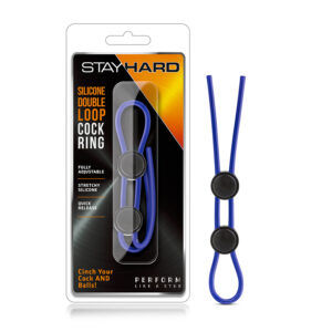 Stay Hard Silicone DoubleLoop C-ring Blu