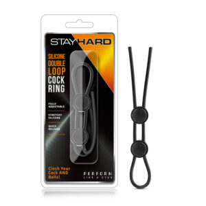 Stay Hard Silicone DoubleLoop C-ring Blk