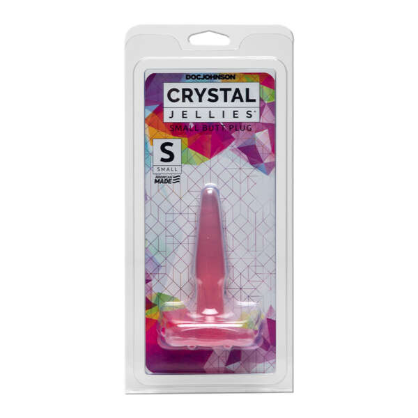Crystal Jellies Butt Plug Pink Small