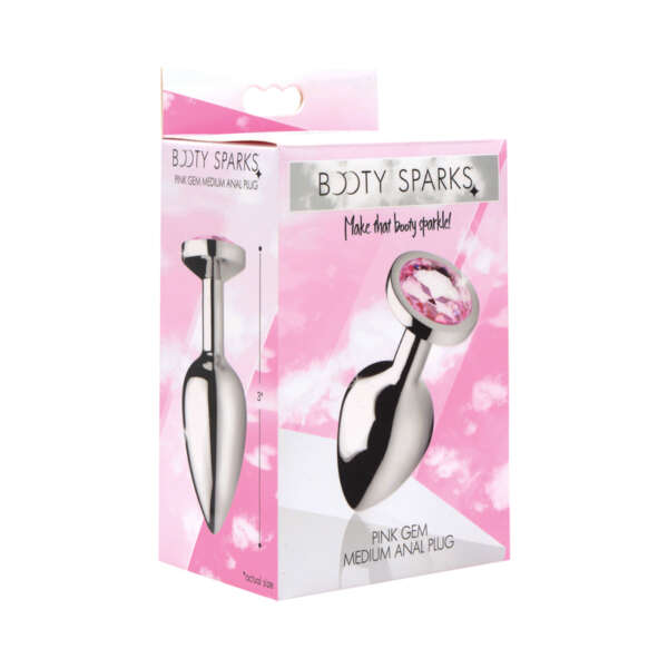 Booty Sparks Pink Gem - Med Anal Plug