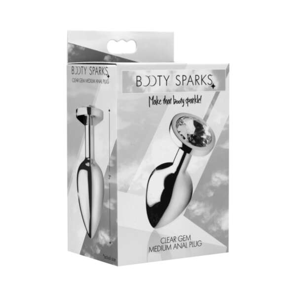Booty Sparks Clear Gem - Med Anal Plug