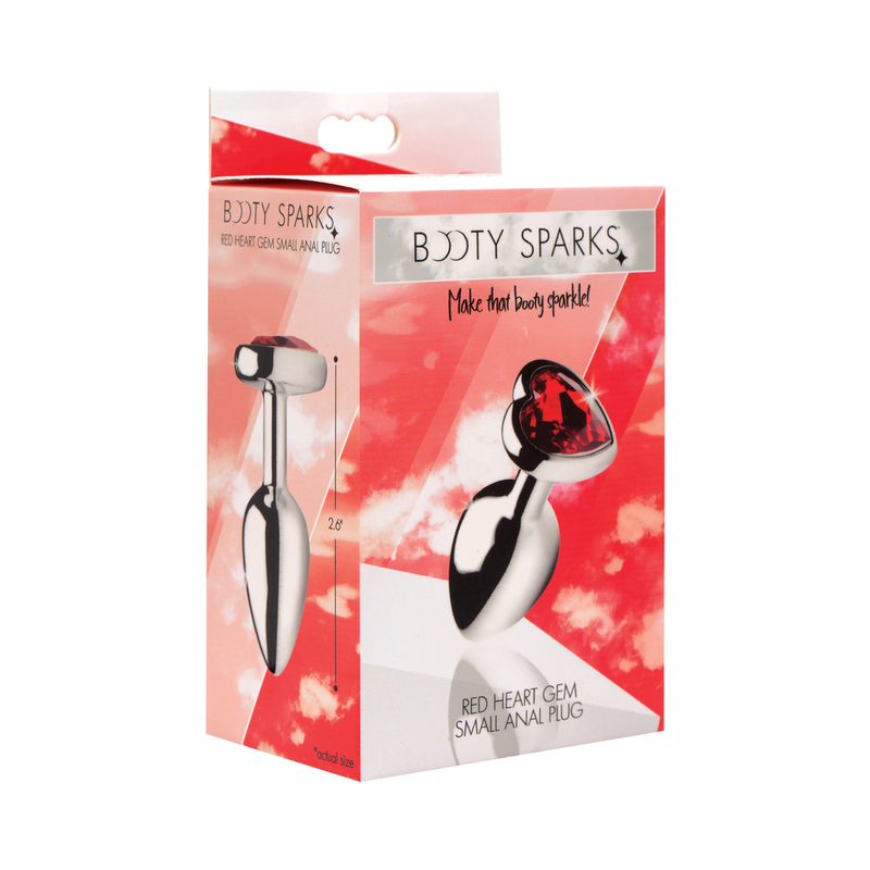 Booty Sparks Red Heart Gem Sm Anal Plug