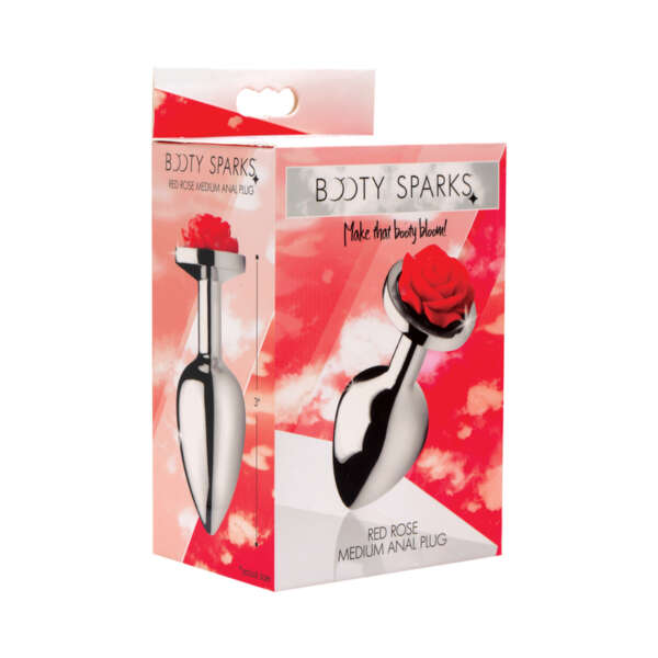 Booty Sparks Red Rose - Medium Anal Plug
