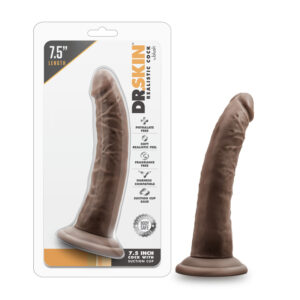 Dr. Skin Realistic 7in Dildo Brown