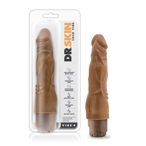 Dr. Skin Vibe 4 Dildo 8in Vibr Tan
