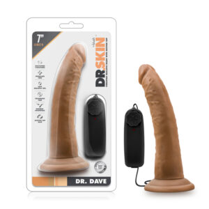 Dr. Skin Dr. Dave 7in Vibr Dildo Tan