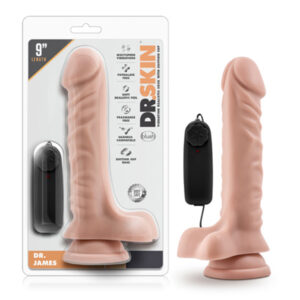 Dr. Skin Dr. James 9in Vibr Dildo Beige