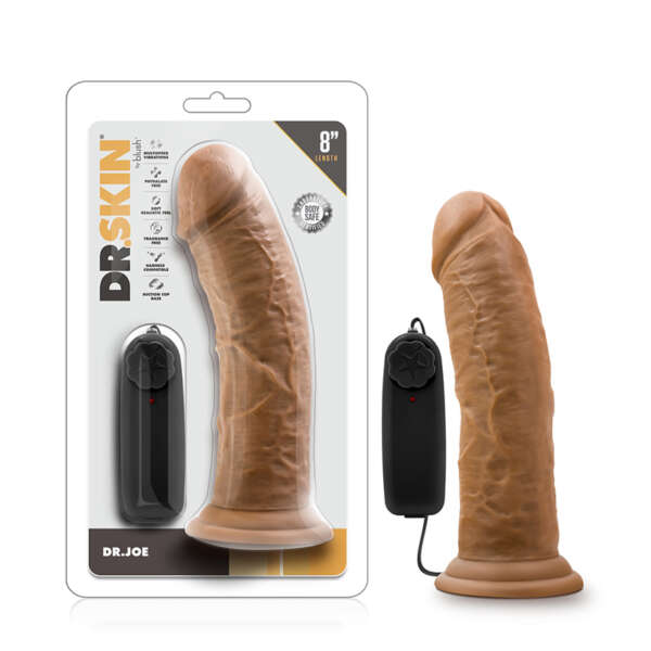 Dr. Skin Dr. Joe 8in Vibrating Dildo Tan