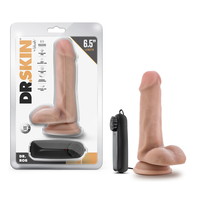 Dr. Skin Dr. Rob 6in Vibr Dildo Beige