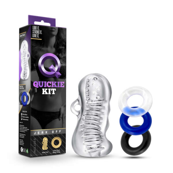 Quickie Kit Jerk Off Set Clear