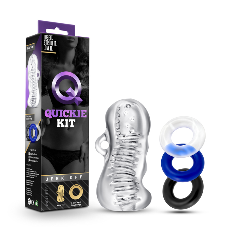 Quickie Kit Jerk Off Set Clear