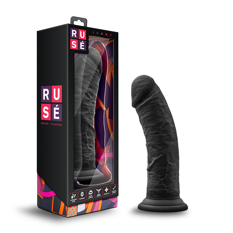Ruse Jammy 8in Dildo Black