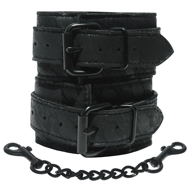 Sincerely, SS Lace Wrist Cuffs w/ Chain
