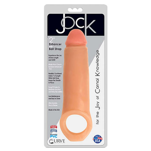 Jock 2in Enhancer w/Ball Strap Beige
