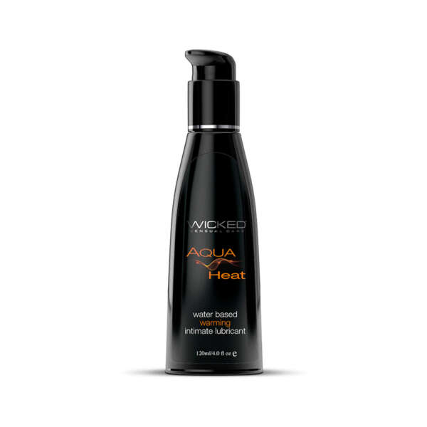 Wicked Aqua Heat Waterbased Lube 4oz