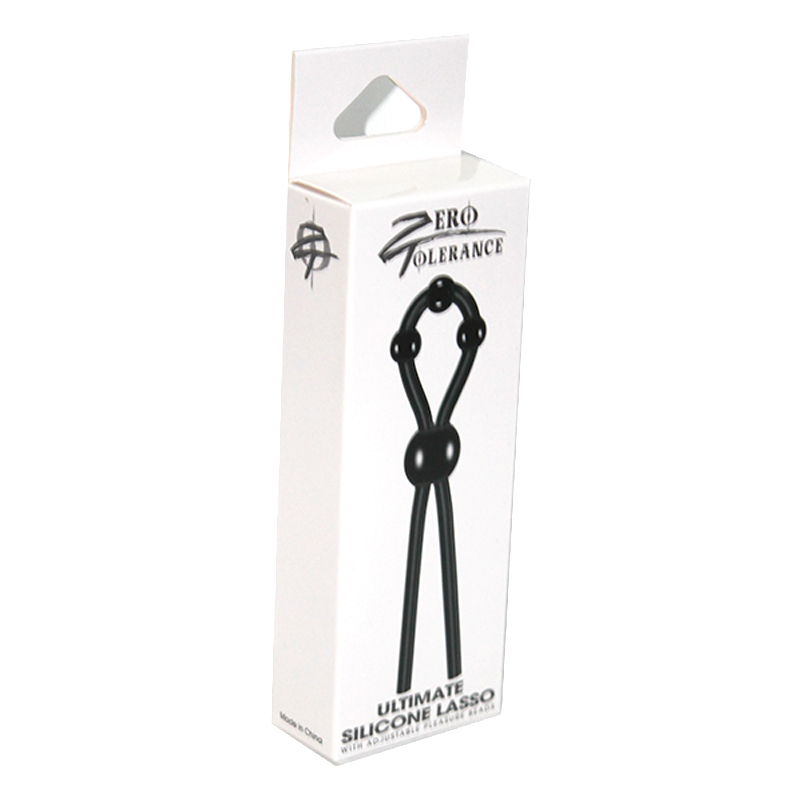 ZT UltimateSiliconeLasso AdjCockring Blk