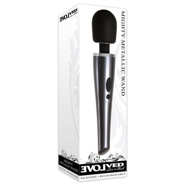 Evolved Mighty Metallic Wand Vibe ChrBlk