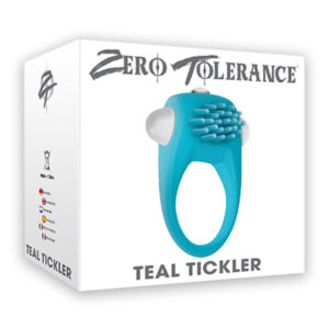 ZT Teal Tickler Vibrating Cockring Teal