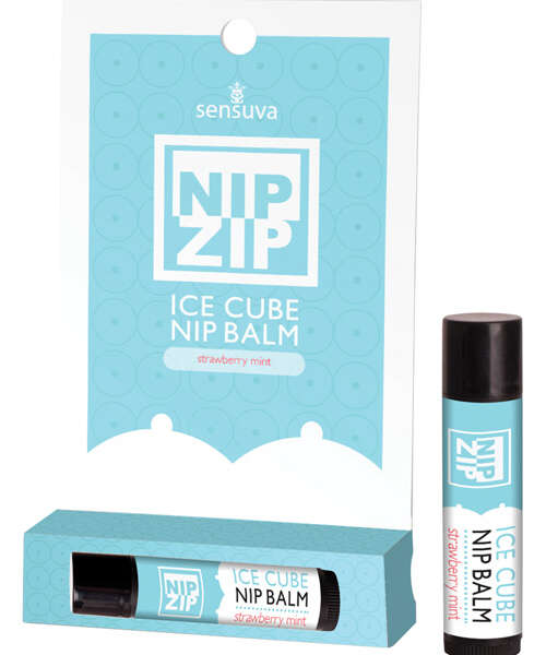 Sensuva Nip Zip Ice Cube Nip Balm - Strawberry Mint