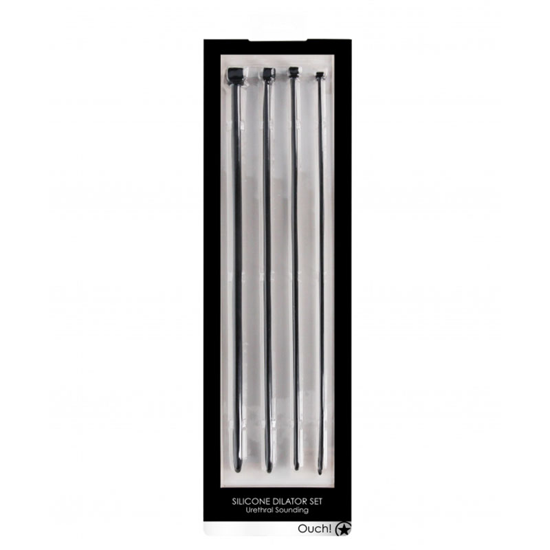 Ouch UrethralSound Sili Dilator Set Blk