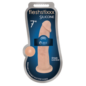 FLESHSTIXXX 7in Silicone Dildo Beige