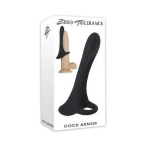 ZT Cock Armor Vibrating Cock Sheath Blk