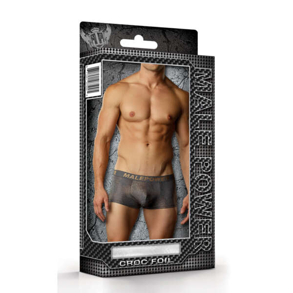MP Croc Foil Mini Pouch Short Grey Sml