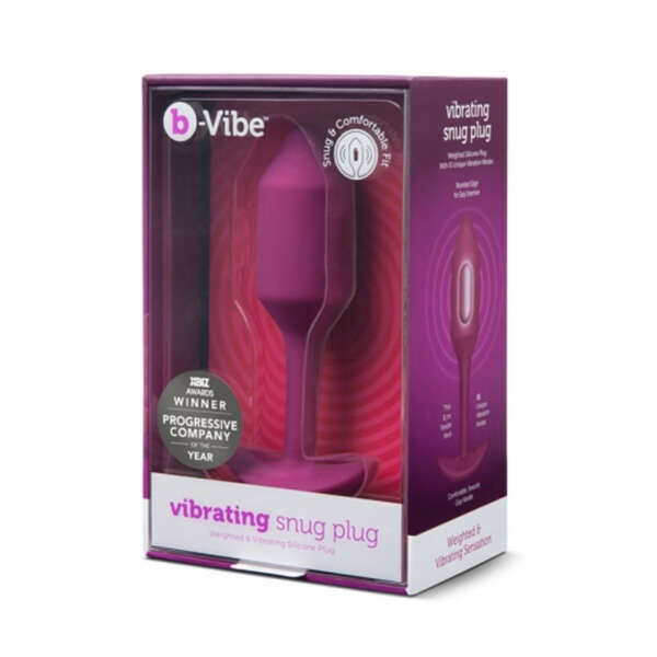 b-Vibe Vibrating Snug Plug 2 Rose