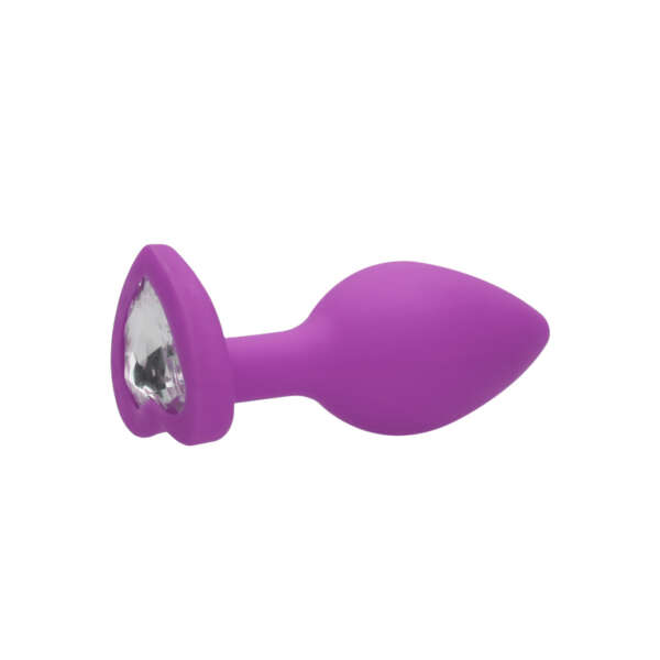 Ouch Flexible Diamond Heart Plug Pur Reg