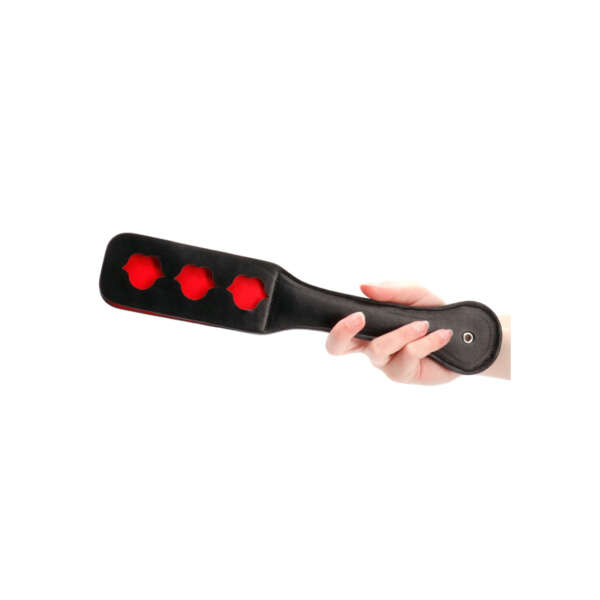 Ouch Lip Pattern Paddle Black