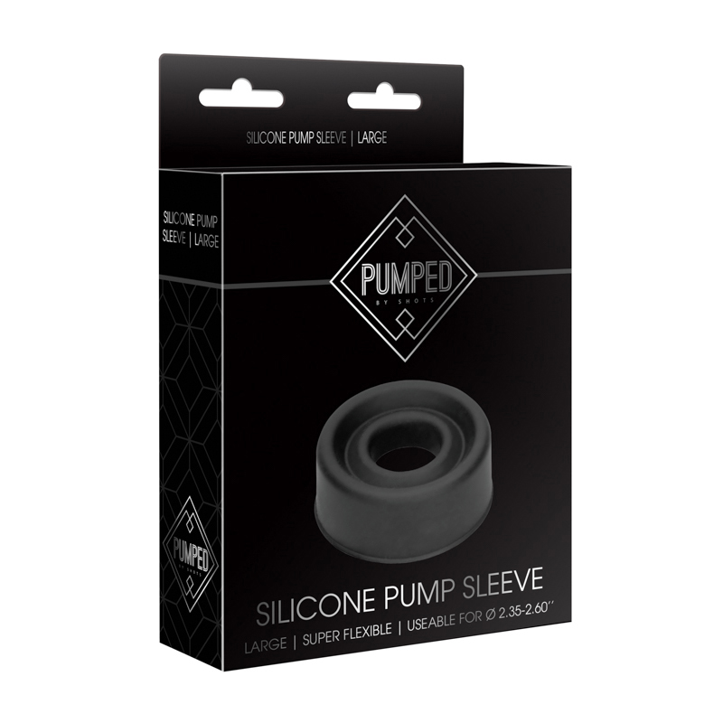 Pumped Sili Pump Sleeve Blk Large