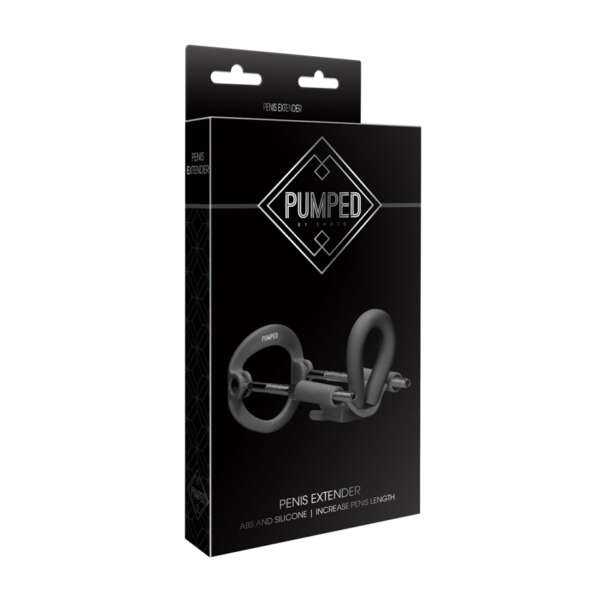 Pumped Silicone Penis Extender Blk