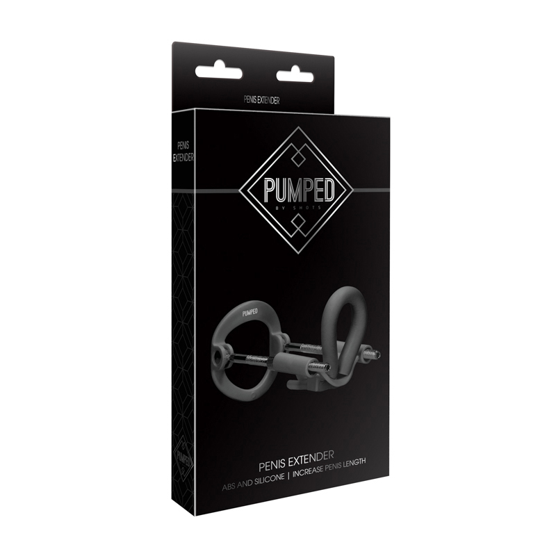 Pumped Silicone Penis Extender Blk
