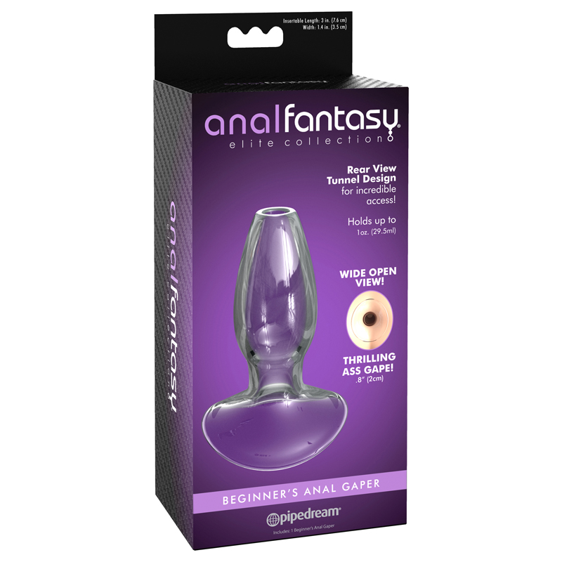 AFC Elite Beginner AnalGaper Glass Clear
