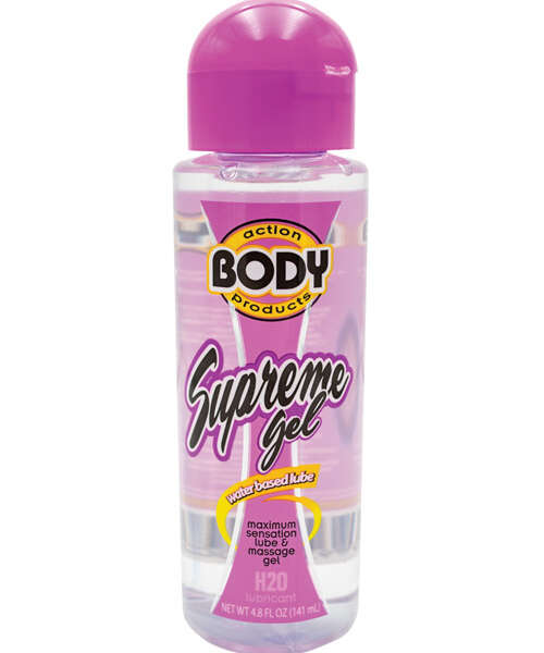 Body Action Supreme Water Based Gel - 4.8 oz Bottle