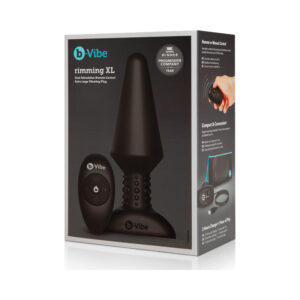 b-vibe Rimming XL Anal Plug Black