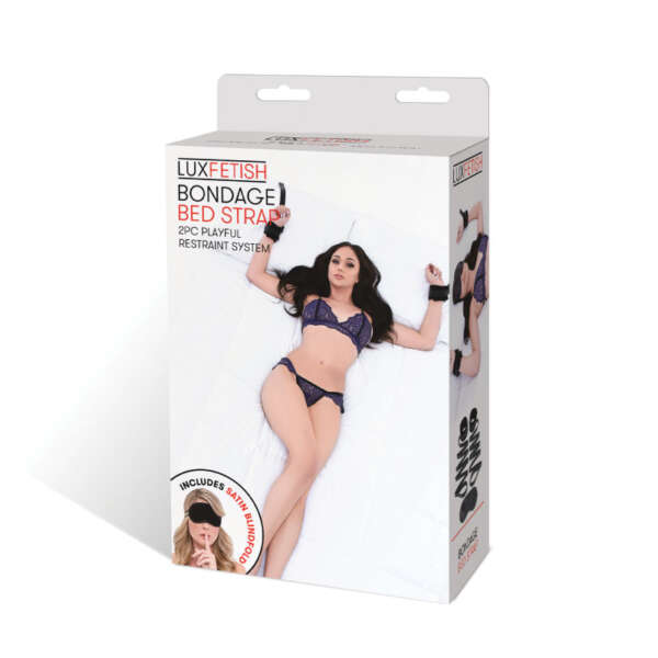 Lux Fetish Bondage Bed Strap 2pc Set