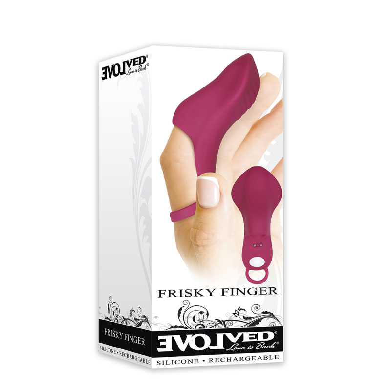 Evolved Frisky Finger Vibrator Burgundy