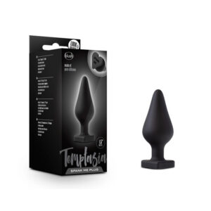Temptasia Spank Me Plug Heart Base Black