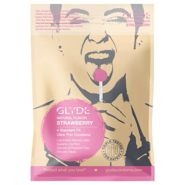 Glyde Natural Flavor Cond Strawbrry 4pk