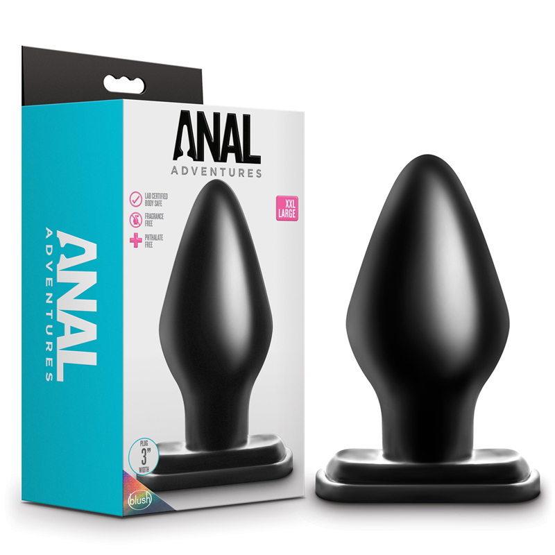 Anal Adventures XXL Plug Black