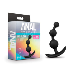 Anal Adventures Small Anal Bead Plug Blk