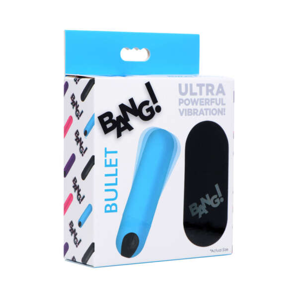 BANG! Vibrating Bullet w/ Remote Blue