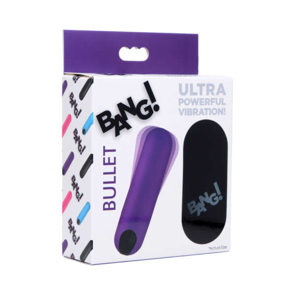 BANG! Vibrating Bullet w/ Remote Purple