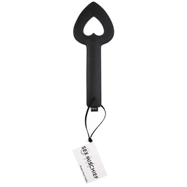SS S&M Shadow Heart Paddle Black